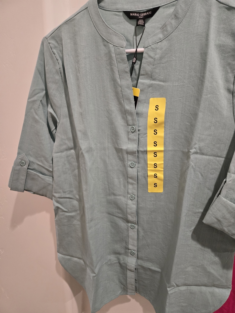 Mario Serrani Women's Sage Button-Front Shirt